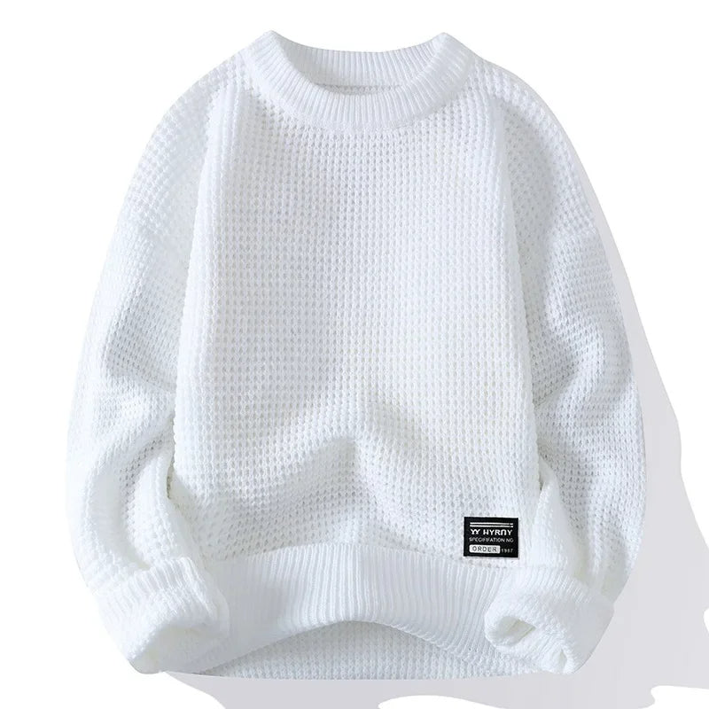 Hudson Waffle Crewneck Sweater