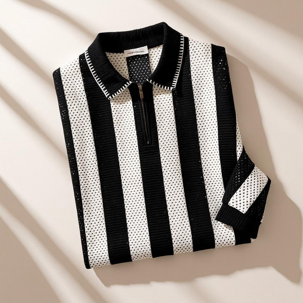 VALENTINO PIERO PERFORATED POLO