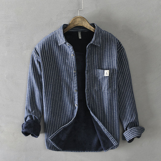 Peter™ Stripe Fleece Overshirt