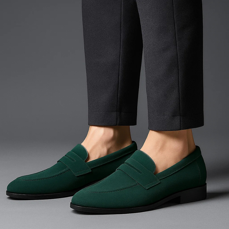 Marco Suede Penny Loafers