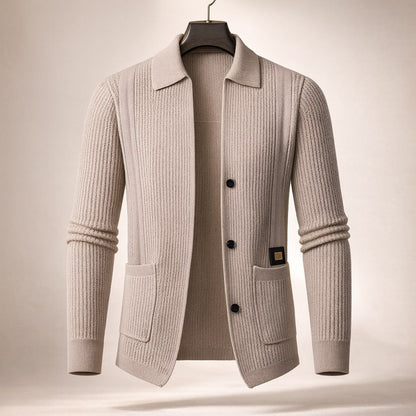 Marcello Textured Button Cardigan