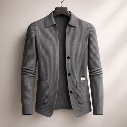 Marcello Textured Button Cardigan