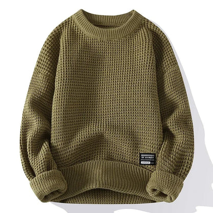 Hudson Waffle Crewneck Sweater