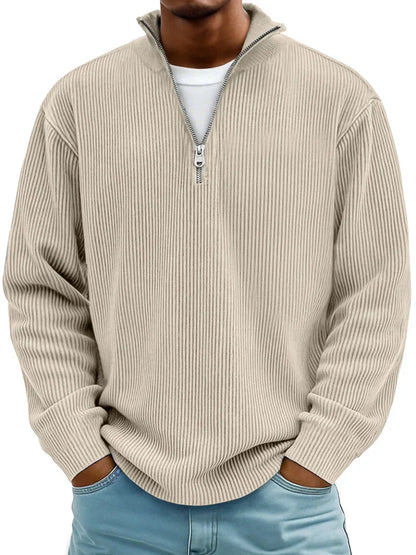 Arno Ribbed Half-Zip