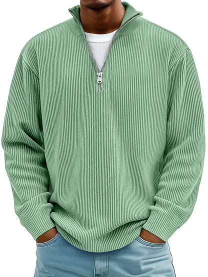 Arno Ribbed Half-Zip