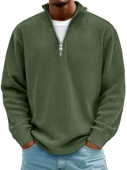 Arno Ribbed Half-Zip