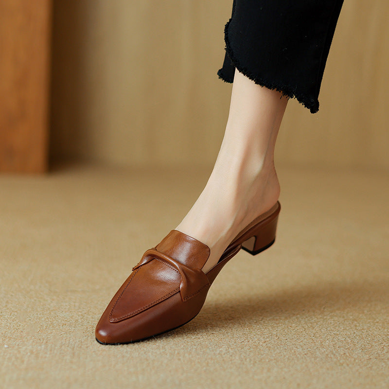 Erlen Genuine Leather Mules