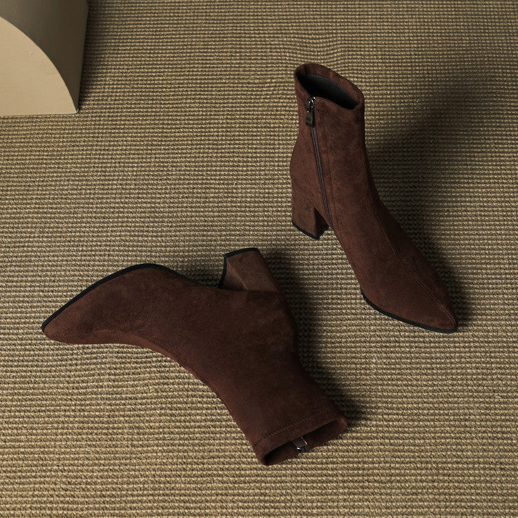 Tylia Genuine Suede Boots