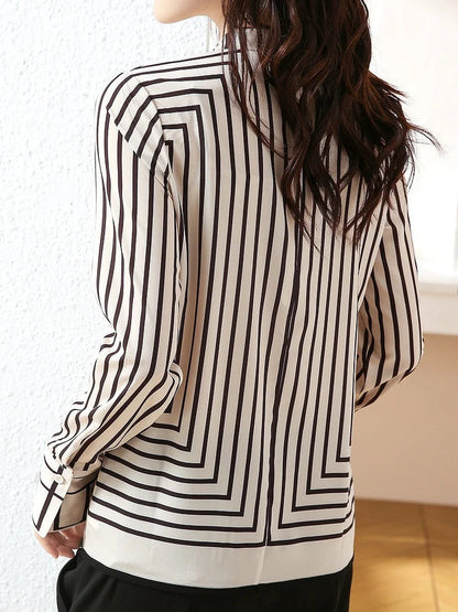 StripeLuxe™ Patterned Blouse