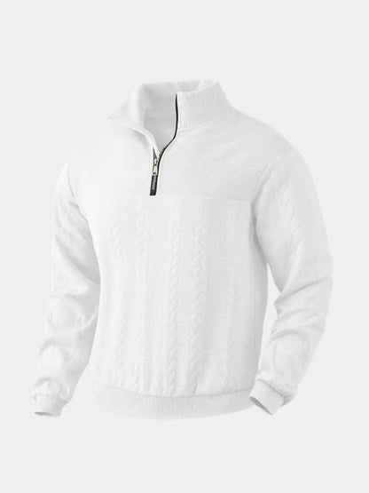 Essential Henley Quarter Zip Pullover