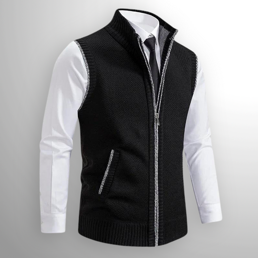 Ettore Mélange Zip Gilet