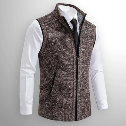 Ettore Mélange Zip Gilet